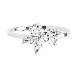 Sparkles Lab Grown Diamond 14k (585) White Gold Ring for Women image 1