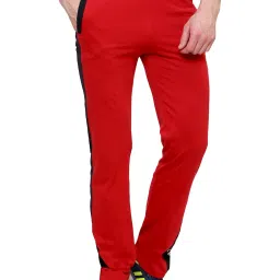 Dyca Red Regular Fit Trackpants image 1