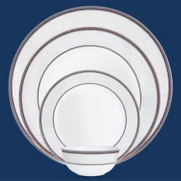 Larah by Borosil Starlight 51pc Opalware Dinner Set- Crockery for Gifting & Dining image 4