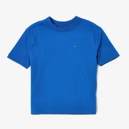 Tommy Hilfiger Blue Cotton Regular Fit Printed T-Shirt-picture-19