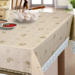 Freelance Floral Beige PVC Set of 1 Table Cloth image 1