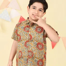 Fabindia Boys Printed Casual Shirt-image-8
