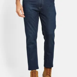 Octave Blue Cotton Regular Fit Jeans image 1