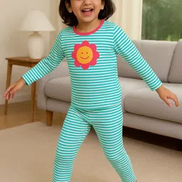 Somersault Girls Striped Night suit-picture-30