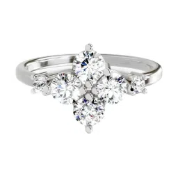 Sparkles 14k (585) White Gold 4 Stone Lab Grown Diamond for Women image 1