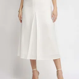 Fablestreet White Regular Fit Skirt image 1