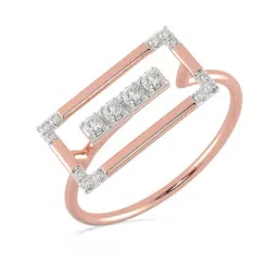 Malabar Gold and Diamonds 18k Rose Gold & Diamond Mine Ring for Women-picture-27