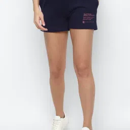 Solly by Allen Solly Navy Graphic Print Shorts-image-75