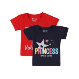 Bodycare Kids Dark Navy & Red Graphic Print T-Shirt (Pack Of 2)-image-5