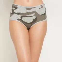 Clovia Grey Printed Hipster Panty-picture-10