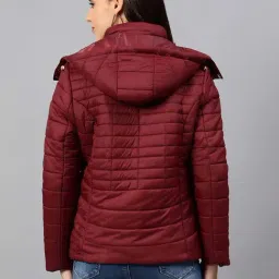 Cantabil Maroon Regular Fit Puffer Jacket image 2
