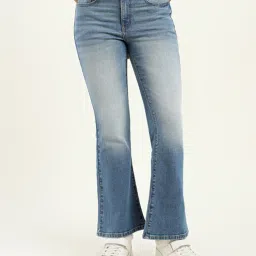 Levi's 725 Light Blue High Rise Bootcut Jeans image 1