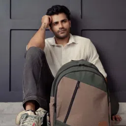 Mona B 15 Brown Large Backpack image 1