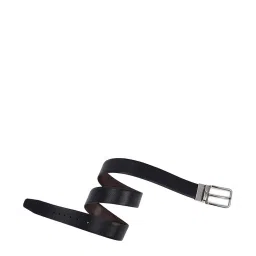 Tommy Hilfiger Black & Brown Leather Reversible Belt for Men image 4