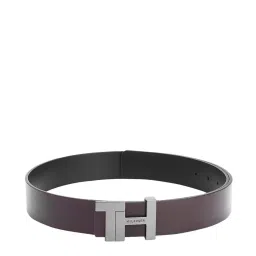 Tommy Hilfiger Brown & Black Leather Reversible Belt for Men image 2