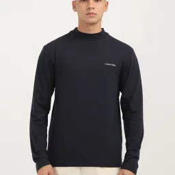 Calvin Klein Jeans Navy Cotton Regular Fit T-Shirt image 1