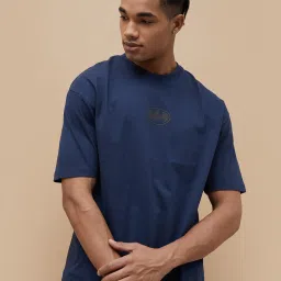 Fame Forever by Lifestyle Blue Cotton Regular fit Print T-Shirt image 1