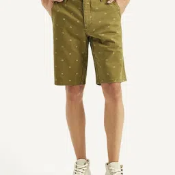 Levi's Brown Cotton Tapered Fit Printed Shorts image 1
