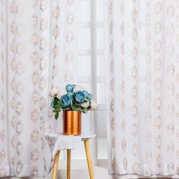 Parda Online Gold-Toned Set of 4 Sheer Long Door Curtain-picture-15