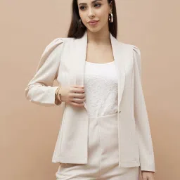 Code By Lifestyle Off White Regular Fit Blazer image 1