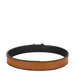 Tommy Hilfiger Tan & Black Leather Reversible Belt for Men image 3