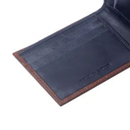 Spykar Tan Textured Leather Bi-Fold Wallet for Men image 4