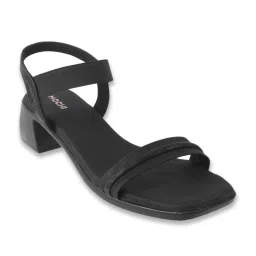 Mochi Women's Black Ankle Strap Sandals image 1
