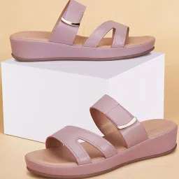 Forever Glam by Pantaloons Women's Lilac Casual Wedges image 1