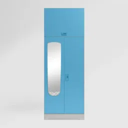 Godrej Interio Slimline Milky Blue Alloy Steel 2 Door Almirah (1 Year Warranty)-image-43