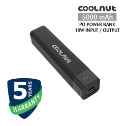 Coolnut UC- C5A 5000mAh Mini Power Bank with 18 Watt ouput (Black) image 2