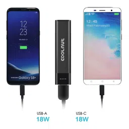 Coolnut UC- C5A 5000mAh Mini Power Bank with 18 Watt ouput (Black) image 3
