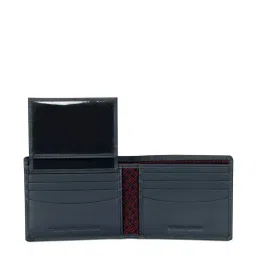 Tommy Hilfiger Navy Casual Leather Bi-Fold Wallet for Men image 3