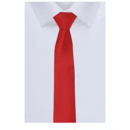 Van Heusen Red Solid Tie image 4