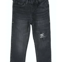 Allen Solly Junior Grey Distressed Jeans image 1