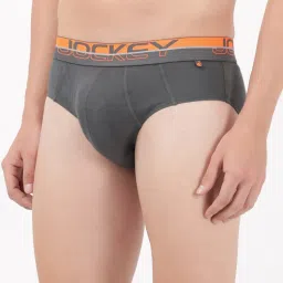 Jockey Grey Cotton Comfort Fit Briefs image 3