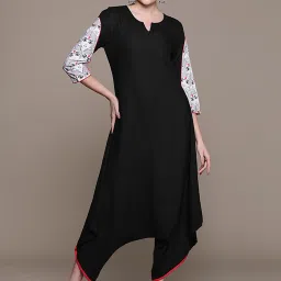 Ziyaa Black Regular Fit Jumpsuit image 1