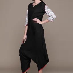 Ziyaa Black Regular Fit Jumpsuit image 3