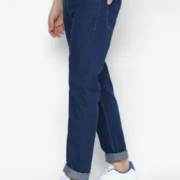 Forever 21 Blue Mid Waist Straight Fit Regular Length Jeans image 3