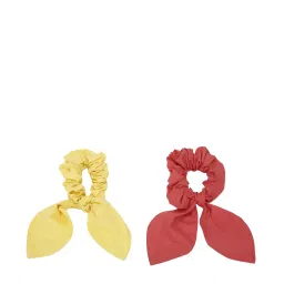 Forever 21 Red & Yellow Solid Hair Bands Pack Of 2 image 1