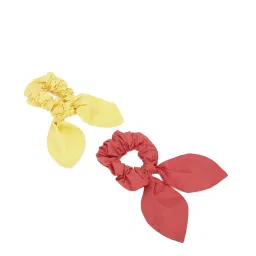 Forever 21 Red & Yellow Solid Hair Bands Pack Of 2 image 2
