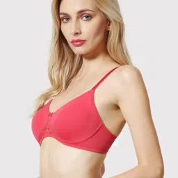 Van Heusen Comfort Fit Anti Bacterial Non Padded Shaper Bra - Coral image 3