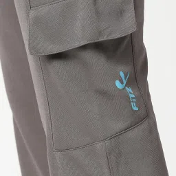 Fitz Grey Slim Fit Trackpants image 4