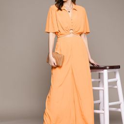 Label Ritu Kumar Shirt Style Top with Palazzos-picture-26