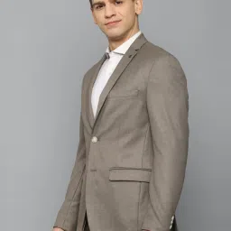 Allen Solly Brown Slim Fit Self Pattern Blazers image 3