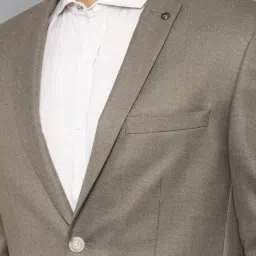 Allen Solly Brown Slim Fit Self Pattern Blazers image 4