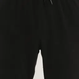 Octave Black Cotton Regular Fit Trackpants image 5