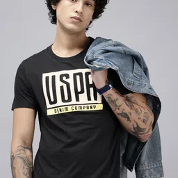 U.S. Polo Assn. Denim Co. Brand Logo Printed Pure Cotton Slim Fit T-shirt-picture-25
