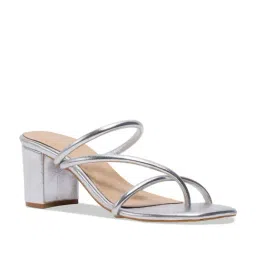 Eridani Women's Alizeh Silver Cross Strap Sandals-picture-17