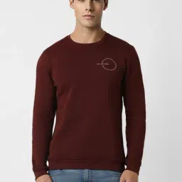 Van Heusen Maroon Regular Fit Sweatshirt-picture-42