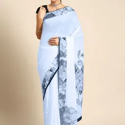 BUTA BUTI Floral Pure Cotton Saree-picture-15